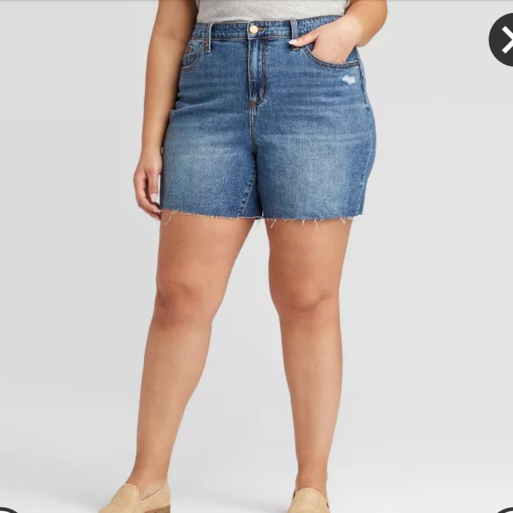 UNIVERSAL THREAD High Rise Jean Shorts, 22W